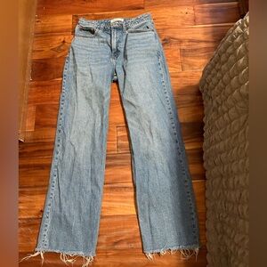 Abercrombie & Fitch Blue Straight Leg Jeans
